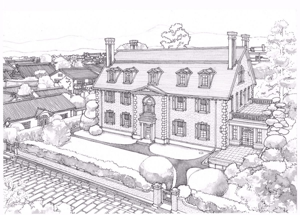 Amherst House (grayscale)