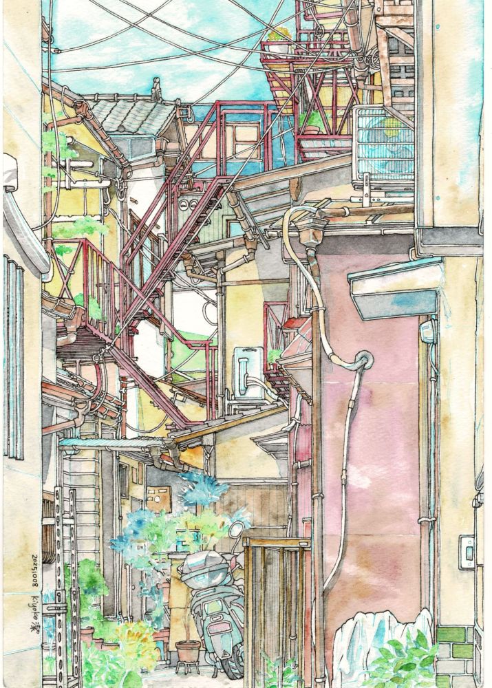 Higashiyama-yasui, narrow staircase